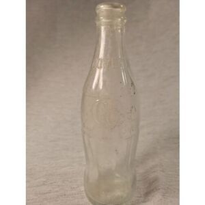 Vintage Coke Coca Cola 10 Fl Oz Bottle Embossed Clear Glass No Deposit